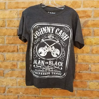 JOHNNY CASH T-shirt Vintage The Man In Black SUN Records Mens Size Medium M • $8.40