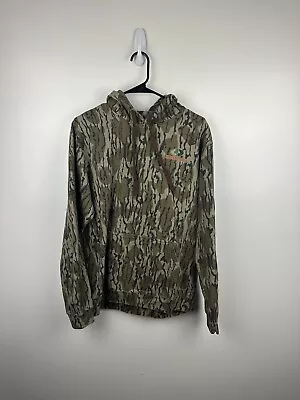 Mossy Oak Hoodie Medium Camo AOP Hunting Outdoors Pullover Sweatshirt Skater • $20