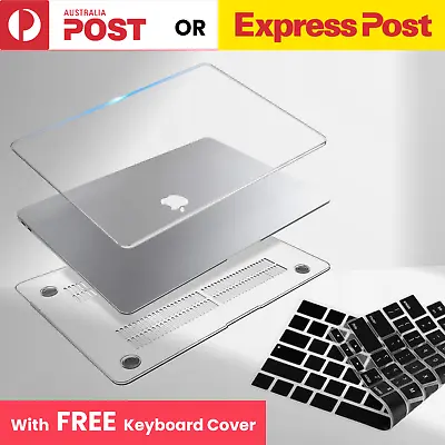$17.25 • Buy MacBook Air Pro Glossy Crystal Clear Case + Keyboard Cover 12'' 13  14  16  Inch