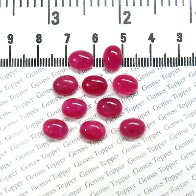 Ruby 6x8 Mm 7x9 Mm 8x10 Mm Oval Cabochon- AAA Quality For Jewelry Making • $7.99