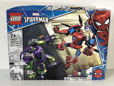 LEGO 76219 Marvel Spider-Man & Green Goblin Mech Battle Toy Figure Playset NEW • £29.99