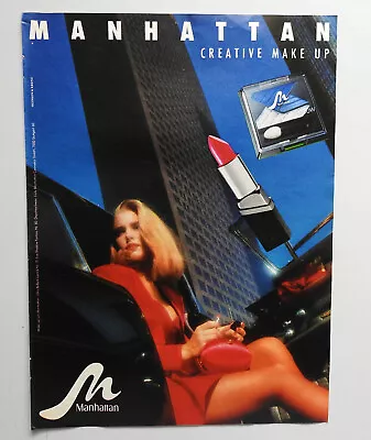 1990 Manhattan Cosmetics Magazine Print Ad Sexy Legs Girl! Vintage • $14.99