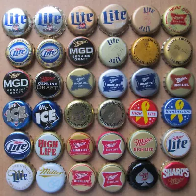 36 Miller Miller Brewing Co Milwaukee Wi Beer Bottle Caps Lot2 • $9.99