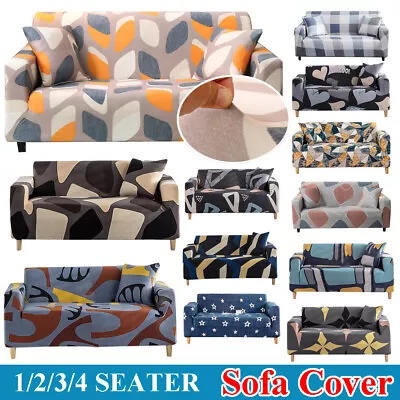 High Stretch Sofa Covers 1 2 3 4 Seater Lounge Slipcover Protector Couch Cover • $11.99