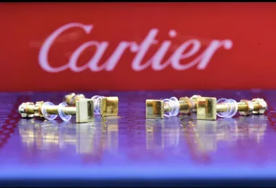Cartier Eyeglass Screws For Horn Or Wood Eyeglasses Sunglasses Gold 4 Pcs • $53.99