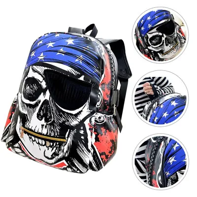 £17.79 • Buy 1 Pc Pirate Skull Backpack Skull School Bag Cool Backpacks