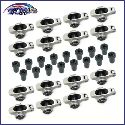 Small Block Stainless Roller Rockers Arms 1.6 Ratio 3/8  Chevy 327 350 400 • $130