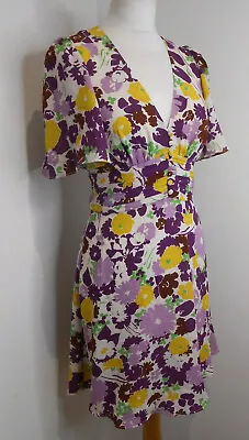 BNWT Kate Spade Swing Flora Dress Tea Fit & Flare Flora Print US 6 UK 10 NEW • £52.01