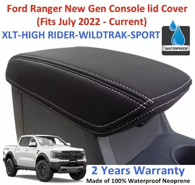 Fits Ford Ranger New Gen Neoprene Console Lid Cover Wetsuit(july 2022 - Current) • $49.90