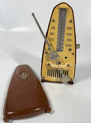 Vintage Wittner Taktell Piccolo Keywound Brown Plastic Mini Meteronome Works • $39.99