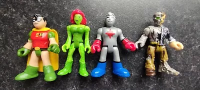 4 X Imaginext DC Super Friends Figures Robin Captain Atom. VG/Acceptable Cond. • £9.99