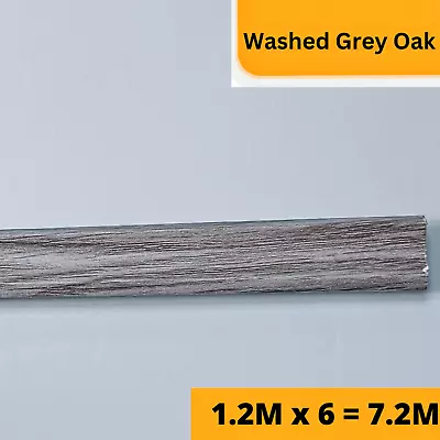 Washed Grey Oak  Laminate Beading Scotia Edge Trim - 1.2M X 6 = 7.2 Meters • £12.25