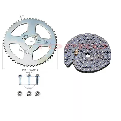 54 Teeth Rear T8F Chain Sprocket Cog 47 49cc Dirt Pocket Bike Go Kart 4 Wheeler • $32.46