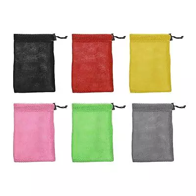 Small Mesh Drawstring Bag Stuff Sack Drawstring Gym Bags Durable Mesh Pouch • $7.41