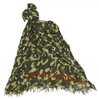 Louis Vuitton Monogramouflage Etole Takashi Murakami Shawl Stole M74152 132304 • $1380
