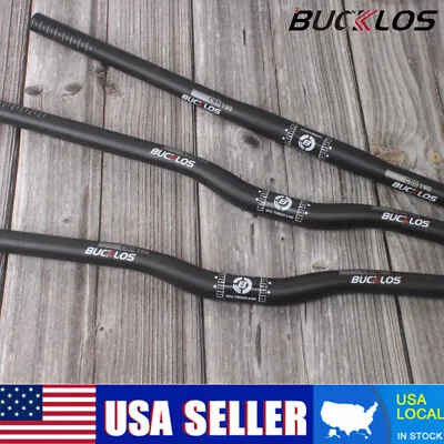 Carbon Fiber 25.4/31.8mm Flat/Riser Handlebar 660/720/760mm Mountain Bike Bars • $46.99