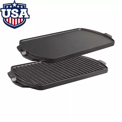 Seasoned Cast Iron Reversible Grill/Griddle Fast Shipping A • $33.10