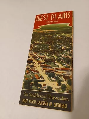 Vintage Road Map 1930's West Plains Missouri  • $5.50