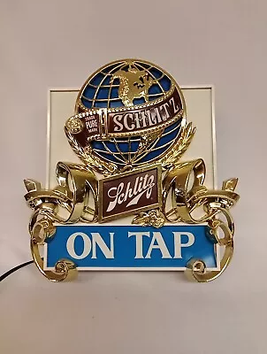 1977 Vintage Schlitz On Tap Plastic Light Up Advertising Beer Sign • $48