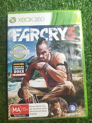 ❤️Far Cry 3 Microsoft Xbox 360 - Complete With Manual Free Postage • $5.39