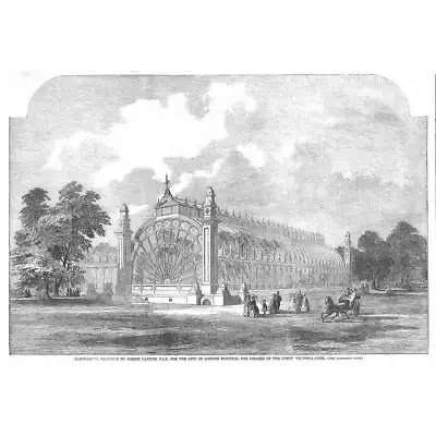 LONDON Sanatorium For Chest Diseases At Victoria Park - Antique Print 1851 • £13.99