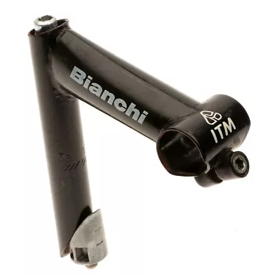$39.99 • Buy ITM Bianchi Quill Stem 25.4 Clamp 1  Steer 100mm Length Black Used