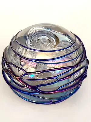 VTG.Mt St Helens MSH  Iridescent Paperweight Swirl  Kyle Gribskov  1990 • $125