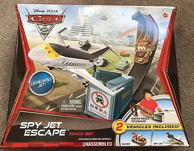 Disney Pixar Cars 2 Spy Jet Escape Track Set V2865 Mattel 2010 Mater Spy Jet NIB • $31.99