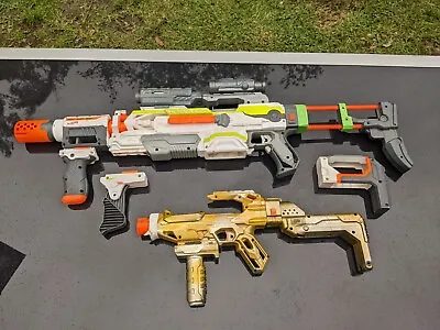 NERF N-Strike Modulus Lot X 2 Bundle With Accessories - Gun - Blasters  • $105