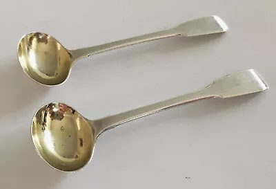 Pair Of Hallmarked Silver Large Mustard / Salt Spoons London 1816   • £55