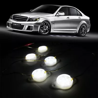 White 95  Brabus Style 45-LED Lights Under Car Puddle Lighting Ground Effect Kit • $33.29