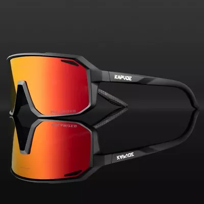 Polarized Cycling Sunglasses UV400 Mountain Bike Glasses Sports Riding Goggles • $17.78