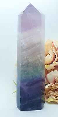 Rainbow Fluorite Tower Point Crystal Green Purple  • £32