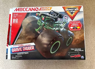 Meccano Junior 21101 Monster Jam Grave Digger Monster Truck STEAM Model Kit • £19.99