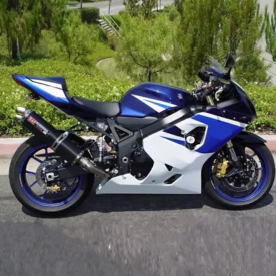 Fit For  2004-2005 GSXR 600 750 Fairing Plastic Injection White Blue A007 • $399.99