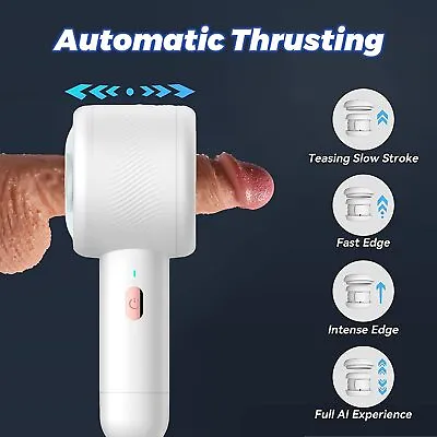 Male Masturbaters Automatic HandsFree Telescopic Sucking Cup Stroker Sex Toy Men • $28.99