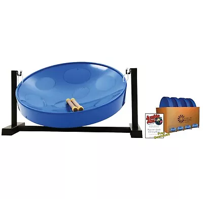 Jumbie Jam Steel Drum Educators 4-Pack – Table Top Stands - Blue Pans (G) • $724.95