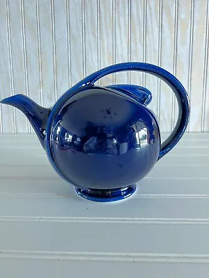 Vintage Hall's Airflow Cobalt Blue Glaze Teapot With Lid Art Deco • $21.50