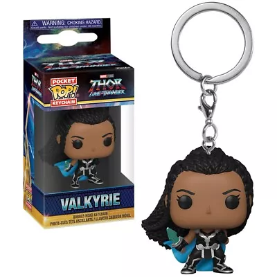 Funko POP! Keychain Marvel Valkyrie Thor Love & Thunder Vinyl Keyring New • £7.95