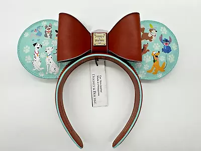 Disney Parks Dooney & And Bourke Dogs Minnie Mouse Ears Headband 2024 Pluto Bolt • $248.99