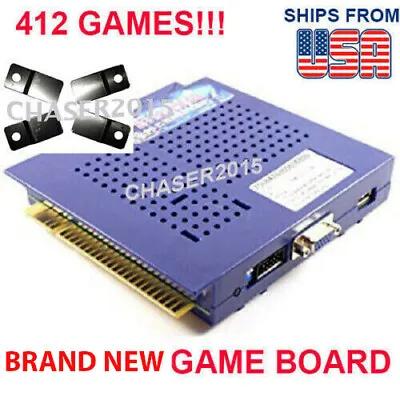 412 In 1 Blue Elf MultiGame PCB Board JAMMA Arcade VGA CGA CRT VERTICAL USA NEW • $104.97