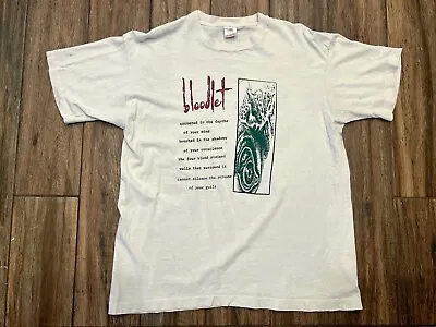 Vintage 1994 Bloodlet Cherubim T-Shirt Victory Records Hardcore Punk • $220