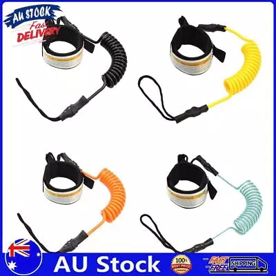 AU Elastic Coiled Raft Kayak Safety Hand Rope Stand Up Paddle Board Surfing Leas • $10.46