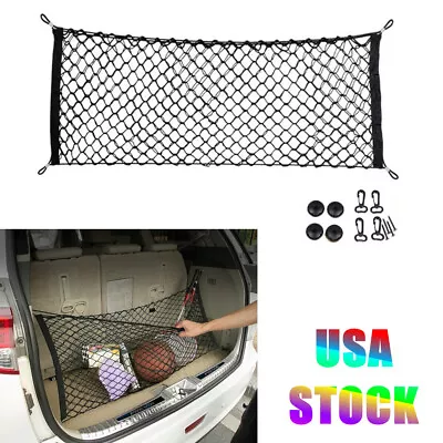 Auto Cargo Net Black Rear Trunk Storage Mesh Bag 43  For LEXUS GX470 2003-2009 • $9.96