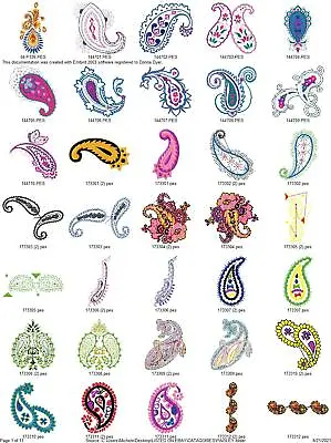 366 PAISLEY QUILTING DESIGNS QUILT BLOCKS Embroidery Machine Design Pattern PES • $9.95