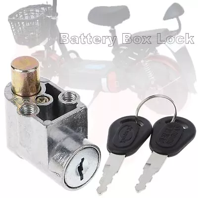 Motorcycle Battery Box Lock E-Bike Power Switch With 2 Keys Electric Bicycle • $8.77