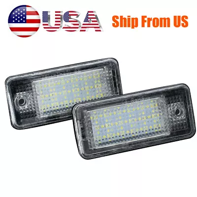 For Audi A3 A4 S4 A6 A8 Q7 Quattro Canbus LED License Plate Lights Replacement • $11.39