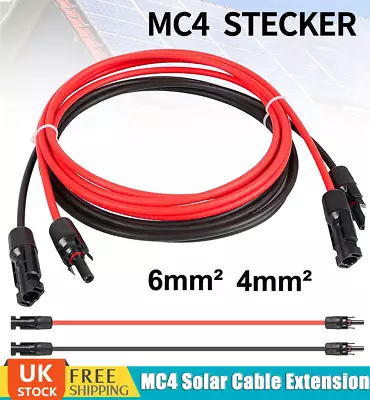 MC4 Solar Cable Extension Universal Solar Connector Photovoltaic Extension Line • £8.49