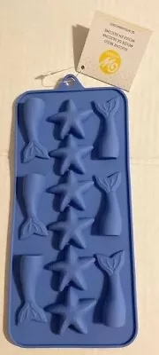 Wilton 12-cavity Mermaid Tails And Starfish Silicone Candy Mold #2115-0-0106 • $6.95