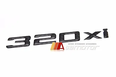 $16.20 • Buy Rear Trunk Emblem Badge Real Carbon Fiber Letters 320Xi Fits BMW E46 E92 E90 F30